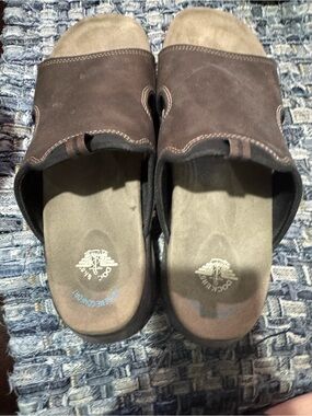 Dockers Men's Dark Brown Suede Slide Loafers